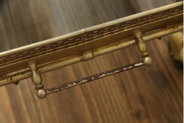 イギリスアンティーク　随所に施された繊細な意匠が美しい!小振りなキャスターワゴンテーブル(サイドワゴン、キッチンワゴン、キッチンラック、トロリー、サイドテーブル、英国)(R-065875)