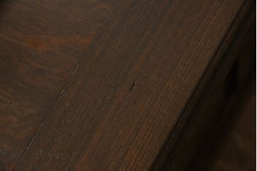 和製アンティーク　希少デザイン!!　古い洋館で使われていた両面使い特大デスク(文机、ローテーブル、座卓、座机、帳場机、在宅用、在宅ワーク)(R-065888)