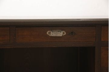 和製アンティーク　希少デザイン!!　古い洋館で使われていた両面使い特大デスク(文机、ローテーブル、座卓、座机、帳場机、在宅用、在宅ワーク)(R-065888)