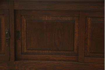 和製アンティーク　希少デザイン!!　古い洋館で使われていた両面使い特大デスク(文机、ローテーブル、座卓、座机、帳場机、在宅用、在宅ワーク)(R-065888)