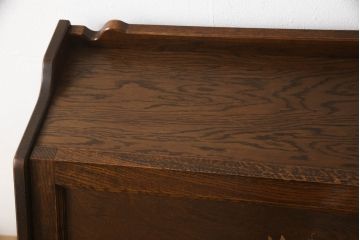 中古　美品　高級品　三越デパート　オーク材　上品な佇まいが魅力の象嵌入りライティングビューロー(カントリーハウス、Brugge、ブルージュ、簿記机、ワークデスク、在宅用、在宅ワーク用)(R-065890)
