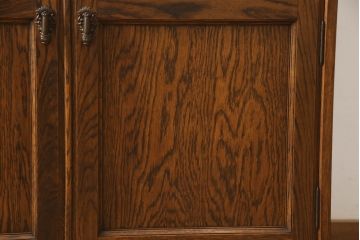 中古　美品　高級品　三越デパート　オーク材　上品な佇まいが魅力の象嵌入りライティングビューロー(カントリーハウス、Brugge、ブルージュ、簿記机、ワークデスク、在宅用、在宅ワーク用)(R-065890)