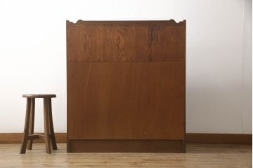 中古　美品　高級品　三越デパート　オーク材　上品な佇まいが魅力の象嵌入りライティングビューロー(カントリーハウス、Brugge、ブルージュ、簿記机、ワークデスク、在宅用、在宅ワーク用)(R-065890)