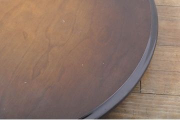 和製ビンテージ　飛騨産業　キツツキ　樺材(カバ材)　濃淡のある木の色合いが美しい卓上回転台(ローテーブル、ターンテーブル、テレビ回転台、飾り台、花台、陳列台、店舗什器、ヴィンテージ)(R-065900)