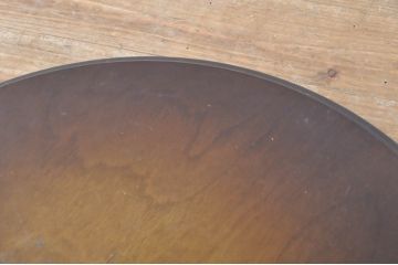 和製ビンテージ　飛騨産業　キツツキ　樺材(カバ材)　濃淡のある木の色合いが美しい卓上回転台(ローテーブル、ターンテーブル、テレビ回転台、飾り台、花台、陳列台、店舗什器、ヴィンテージ)(R-065900)