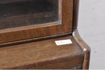 イギリスアンティーク　オーク材　クラシカルな佇まいのスタッキングブックケース(本箱、収納棚、戸棚、キャビネット、飾り棚、陳列棚、英国)(R-065917)