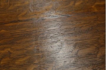 イギリスアンティーク　オーク材　ラウンド型のデザインが上品なモンクスベンチ　(R-065930)