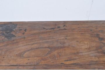 アンティーク家具　李朝家具　総欅(ケヤキ)材　分厚い天板と框組みの重厚な佇まいが魅力的な米びつ