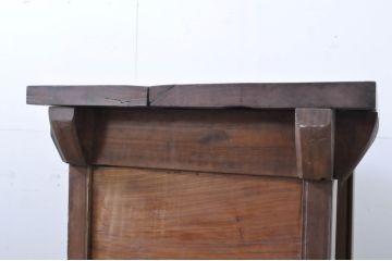 アンティーク家具　李朝家具　総欅(ケヤキ)材　分厚い天板と框組みの重厚な佇まいが魅力的な米びつ