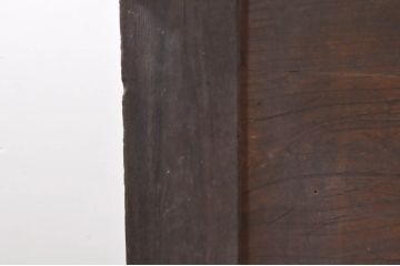 アンティーク家具　李朝家具　総欅(ケヤキ)材　分厚い天板と框組みの重厚な佇まいが魅力的な米びつ