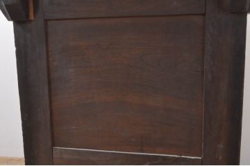 アンティーク家具　李朝家具　総欅(ケヤキ)材　分厚い天板と框組みの重厚な佇まいが魅力的な米びつ