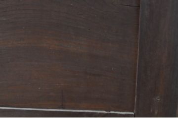 アンティーク家具　李朝家具　総欅(ケヤキ)材　分厚い天板と框組みの重厚な佇まいが魅力的な米びつ