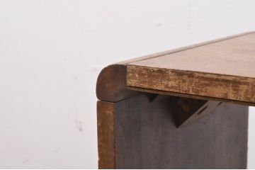 和製ビンテージ　ブナ材の趣ある風合いがレトロな印象のスツール(椅子、イス、サイドテーブル、ヴィンテージ)(R-065937)
