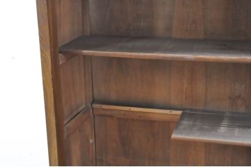 和製アンティーク　大正ロマン!!　前面栓材　クラシカルな雰囲気漂う飾り棚(オープンラック、本棚、書棚、陳列棚、店舗什器)(R-065939)
