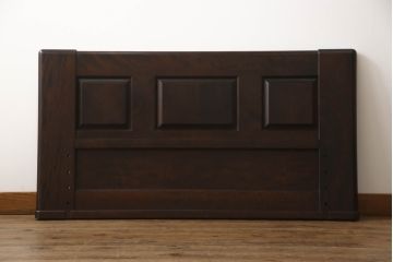 中古　北海道民芸家具　希少な絶版品!　シックなフレームと畳のコンビが和モダンな雰囲気を高める畳ベッド(セミダブル、たたみ)(R-065954)