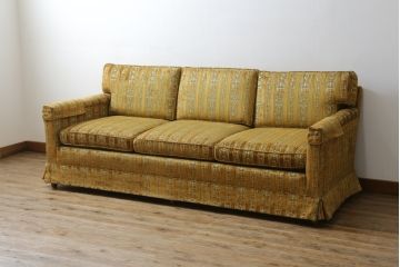 中古　DREXEL HERITAGE(ドレクセルヘリテイジ)　Upholstery(アップホルスタリー)　ホテルのようなラグジュアリーな空間演出が叶う3人掛けソファ(アームソファ、3Pソファ、三人掛け)(R-065959)