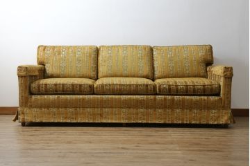 中古　DREXEL HERITAGE(ドレクセルヘリテイジ)　Upholstery(アップホルスタリー)　ホテルのようなラグジュアリーな空間演出が叶う3人掛けソファ(アームソファ、3Pソファ、三人掛け)(R-065959)