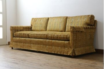 中古　DREXEL HERITAGE(ドレクセルヘリテイジ)　Upholstery(アップホルスタリー)　ホテルのようなラグジュアリーな空間演出が叶う3人掛けソファ(アームソファ、3Pソファ、三人掛け)(R-065959)