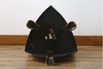 中古　MAITLAND SMITH(メートランドスミス)　HAND PAINTED　繊細な職人技が光るハンドペイントが魅力のマガジンラック(本立て、収納ボックス、くず入れ、ゴミ箱、鉢カバー)(R-065964)