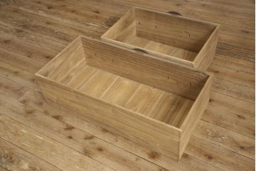 和製アンティーク　上手物!!　大きな丸金具と角手金具が目を引く総桐箪笥ローボード(総桐たんす、引き出し、収納箪笥、時代箪笥、テレビ台、テレビボード)(R-065976)