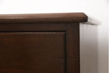イギリスアンティーク　Lloyd's Antiques(ロイズ・アンティークス)　マホガニー材　クラシカルな雰囲気溢れる大振りなサイドキャビネット(サイドテーブル、収納棚、戸棚、引き出し、電話台、英国)(R-065977)　