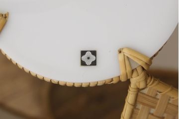 和製ビンテージ　希少な廃盤品　YAMAGIWA(ヤマギワ)　近藤昭作　竹のあかり　優しい明かりで和モダンな空間を演出する竹あんどんの天井照明(行灯、行燈、吊り下げ照明、ペンダントライト、シェード、電笠、ヴィンテージ)(R-065980)