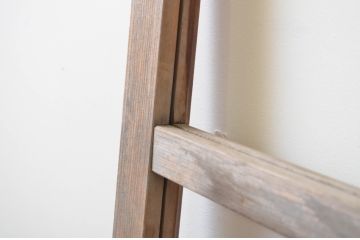 アンティーク建具　大正ロマン　懐かしい雰囲気の幅狭ガラス戸1枚(引き戸)(R-065989)