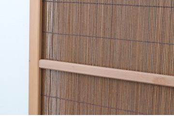レトロ建具　昭和レトロ　涼しげな和の空間づくりにおすすめな夏戸2枚セット(簾戸、御簾戸、簀戸、葭戸、夏障子、引き戸)(R-065992)