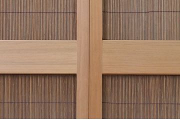 レトロ建具　昭和レトロ　涼しげな和の空間づくりにおすすめな夏戸2枚セット(簾戸、御簾戸、簀戸、葭戸、夏障子、引き戸)(R-065993)