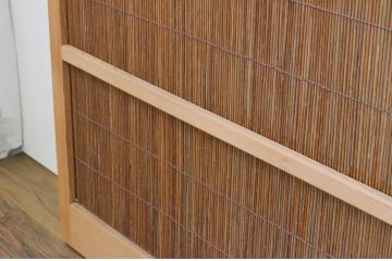 レトロ建具　昭和レトロ　涼しげな和の空間づくりにおすすめな夏戸4枚セット(簾戸、御簾戸、簀戸、葭戸、夏障子、引き戸)(R-065994)