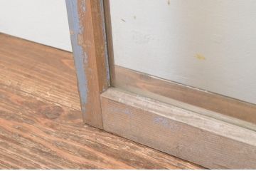 アンティーク建具　大正ロマンの雰囲気香る左右合わせのガラス窓1対(一対、2枚セット、引き戸、ガラス戸)(R-066000)