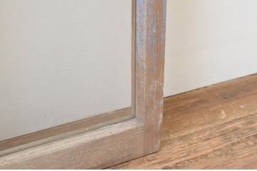 アンティーク建具　大正ロマンの雰囲気香る左右合わせのガラス窓1対(一対、2枚セット、引き戸、ガラス戸)(R-066000)