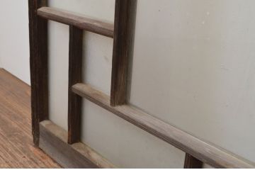 アンティーク建具　大正ロマン　ノスタルジックな雰囲気を醸し出すガラス窓2枚セット(引き戸、ガラス戸)(R-066003)