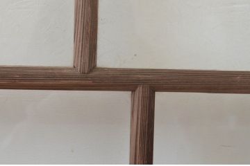 アンティーク建具　大正ロマン　懐かしい雰囲気のガラス窓4枚セット(引き戸、ガラス戸)(R-066005)