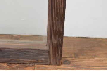 アンティーク建具　大正ロマン　懐かしい雰囲気のガラス窓4枚セット(引き戸、ガラス戸)(R-066005)