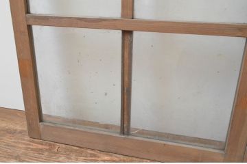 アンティーク建具　経年による風合いが味わい深いガラス窓2枚セット(ガラス戸、引き戸、格子戸)(R-066010)