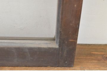 アンティーク建具　レトロな雰囲気が魅力のガラス窓2枚セット(引き戸、ガラス戸)(R-066011)