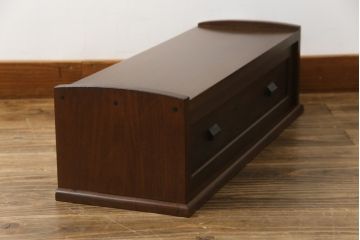 和製アンティーク　極小サイズが珍しい!!和モダンスタイルの空間に馴染む置き床(ローボード、テレビ台、テレビボード、収納棚、飾り台、陳列台)(R-066017)