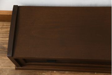 和製アンティーク　極小サイズが珍しい!!和モダンスタイルの空間に馴染む置き床(ローボード、テレビ台、テレビボード、収納棚、飾り台、陳列台)(R-066017)