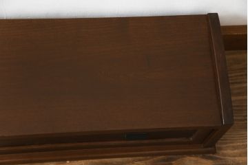 和製アンティーク　極小サイズが珍しい!!和モダンスタイルの空間に馴染む置き床(ローボード、テレビ台、テレビボード、収納棚、飾り台、陳列台)(R-066017)