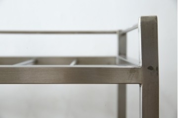 和製ヴィンテージ　特注　総ステンレス　インダストリアルな空間作りにおすすめ!!古い銭湯のカゴラック　(R-066034)