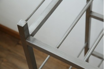 和製ヴィンテージ　特注　総ステンレス　インダストリアルな空間作りにおすすめ!!古い銭湯のカゴラック　(R-066034)