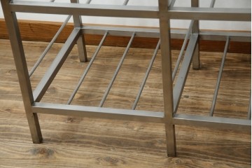 和製ヴィンテージ　特注　総ステンレス　インダストリアルな空間作りにおすすめ!!古い銭湯のカゴラック　(R-066034)