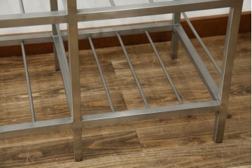 和製ヴィンテージ　特注　総ステンレス　インダストリアルな空間作りにおすすめ!!古い銭湯のカゴラック　(R-066034)