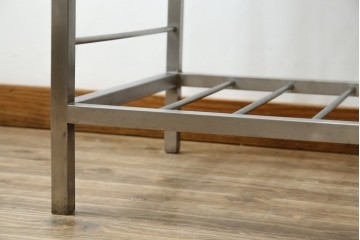 和製ヴィンテージ　特注　総ステンレス　インダストリアルな空間作りにおすすめ!!古い銭湯のカゴラック　(R-066034)