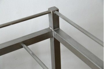 和製ヴィンテージ　特注　総ステンレス　インダストリアルな空間作りにおすすめ!!古い銭湯のカゴラック　(R-066034)