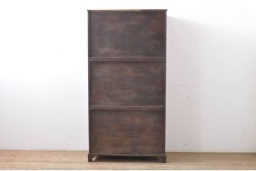 イギリスアンティーク　An ENFURN PRODUCTION　オーク材の味わい深い色合いが魅力的な薄型ワードローブ(収納棚、戸棚、洋服タンス、キャビネット、英国)(R-066035)