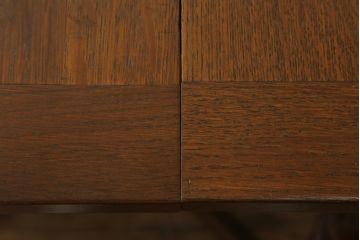 イギリスアンティーク　高級品!!　オーク材　無垢材　上質なつくり込みが魅力のツイストレッグドローリーフテーブル(ダイニングテーブル、エクステンションテーブル、4人掛け、6人掛け、食卓、英国)(R-066039)