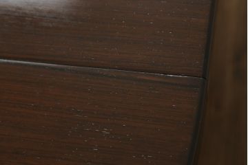 北欧ビンテージ　Kai Kristiansen(カイ・クリスチャンセン)　ローズウッド材の上品な色合いが魅力のエクステンションテーブル(拡張式テーブル、食卓、ダイニングテーブル、4人掛け、6人掛け、8人掛け、丸テーブル、ラウンドテーブル、オーバル型、ヴィンテージ)(R-066041)