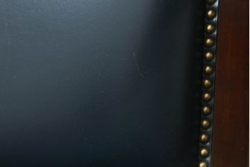 中古　maruni(マルニ木工)　KENT-COURT(ケントコート)　本革(レザー)　洗練された佇まいが美しいアームチェア2脚セット(ラウンジチェア、一人掛けソファ、1人掛けソファ、椅子、イス)(R-066050)
